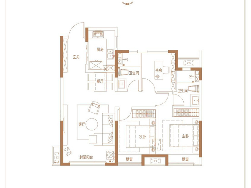最近報價！環(huán)翠環(huán)晟盛悅府99~142㎡房源約9588元/㎡起